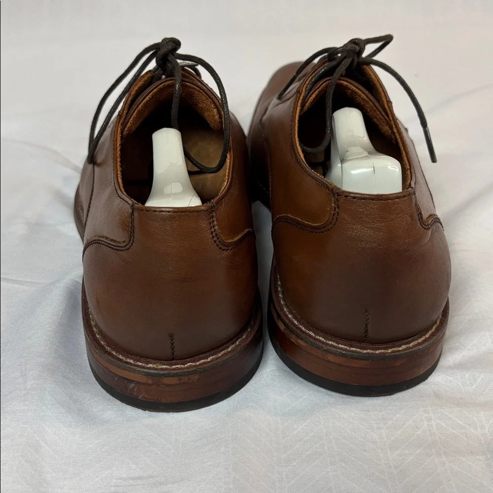 Stacy Adams men’s leather Marlton plain toe Oxford in furnish brown size 10.5 M - Picture 3 of 6
